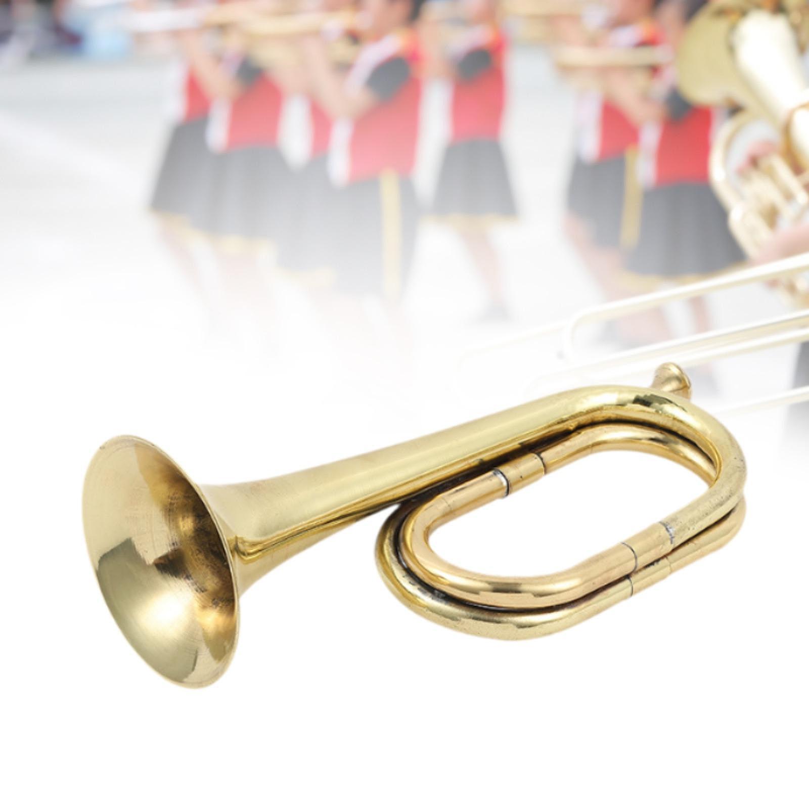 النحاس بوق البوق الدعامة آلة م - مراجعة Musical Instrument Bugle وسعره