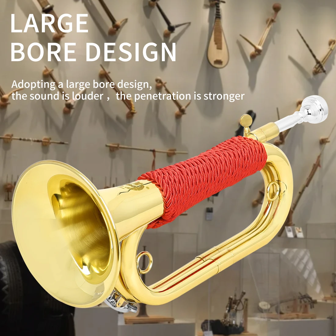 M MBAT بوق فلوغيلهورن إسباني ن - مراجعة Musical Instrument Bugle وسعره